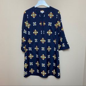 Crown & Ivy | Navy Medallion Dress